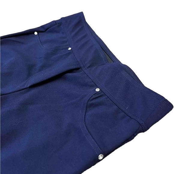 Rebecca Malone Dark Blue Pull On Casual Pants Small Like New - Picture 1 of 9